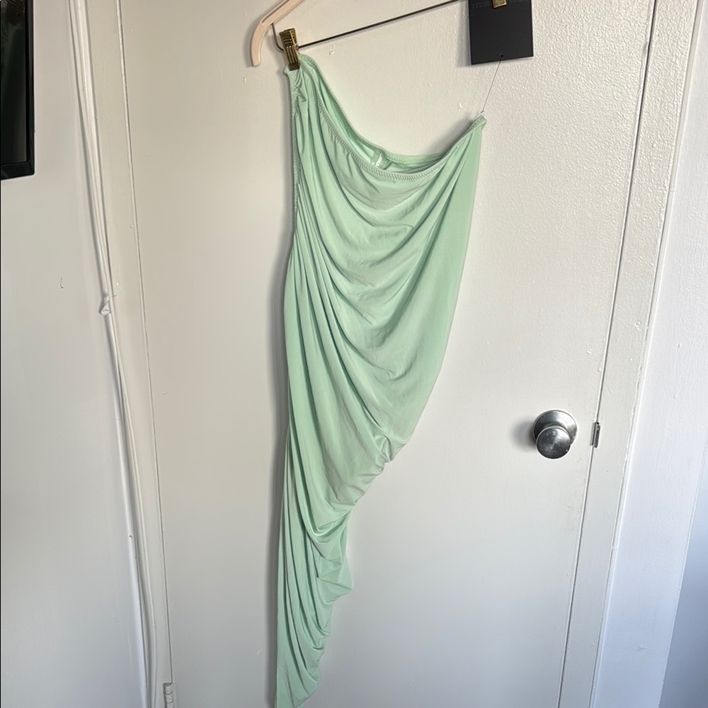 Norma Kamali Mint Green Mini Dress